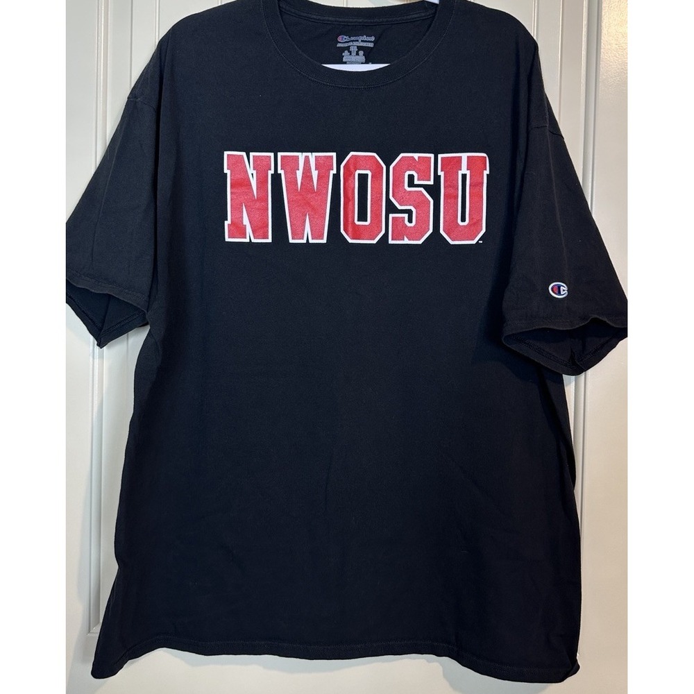 NWOSU Rangers Northwestern Oklahoma‎ State black short sleeve t-shirt sz 2X GUC